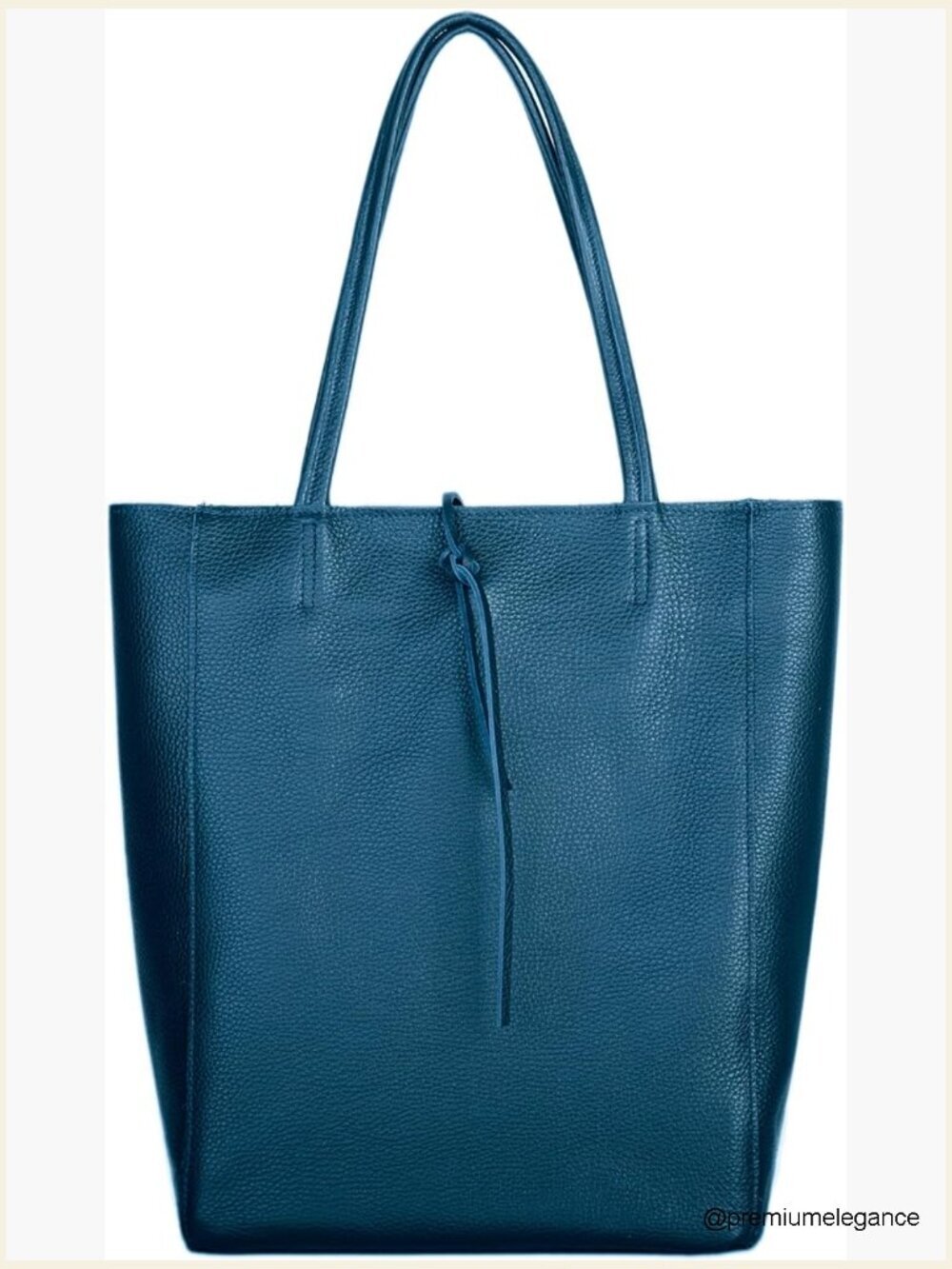 Italian Leather Tote Bag for Women, Zip Top, Inner Pocket, Work & Travel